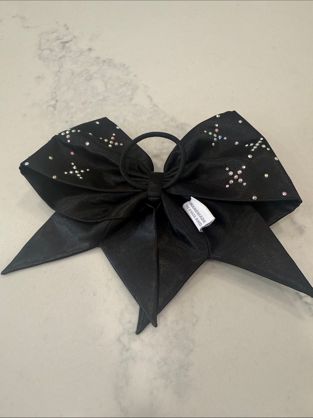 Black Rhinestone 'BOO' Bows of London - Picture 4 of 5